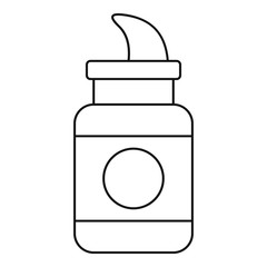 Diving pill icon. Outline diving pill vector icon for web design isolated on white background