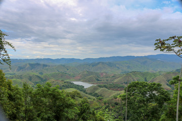 Fototapeta na wymiar view of mountains - Sierra araras