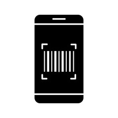 Barcode scanning app glyph icon