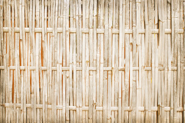 Old bamboo fence weave patterns texture natural for background