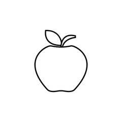 apple outline icon. Element of fruits icon. Thin line icon for website design and development, app development. Premium icon