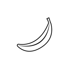 Obraz na płótnie Canvas banana outline icon. Element of fruits icon. Thin line icon for website design and development, app development. Premium icon