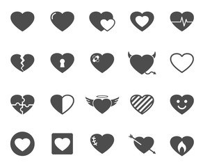 heart vector icons for your creative ideas