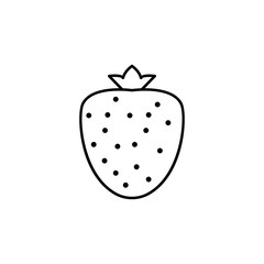 Strawberry outline icon. Element of fruits icon. Thin line icon for website design and development, app development. Premium icon
