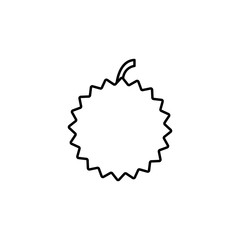 rambutan outline icon. Element of fruits icon. Thin line icon for website design and development, app development. Premium icon