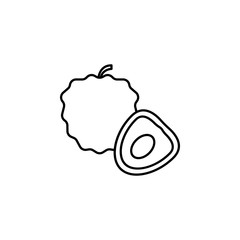 pitaya outline icon. Element of fruits icon. Thin line icon for website design and development, app development. Premium icon