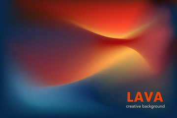 Abstract creative background in burning lava colors. Vivid gradient texture for wallpapers, postcards, advertising
