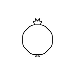 Garnet outline icon. Element of fruits icon. Thin line icon for website design and development, app development. Premium icon