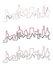 City scape handdraw and line