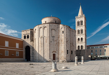 Roman forum and church St. Donata in Zadar, Croatia