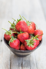 fresh strawberry fruits bowl