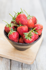 fresh strawberry fruits bowl