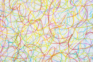 multicolored crayon doodle background texture
