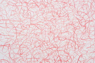red crayon doodle background texture