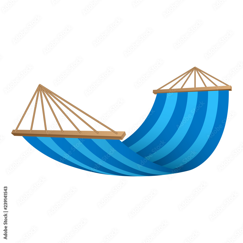 Wall mural hammock icon. realistic illustration of hammock vector icon for web design