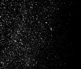Snow and snow fog on a black background