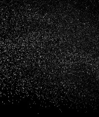 Snow and snow fog on a black background