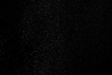 Snow and snow fog on a black background