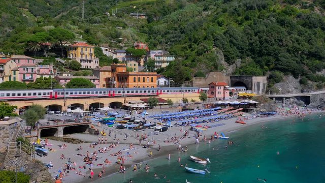 Beach of Monterosso al Mare, Italy