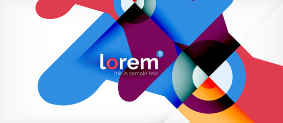 Abstract round elements composition background, organic design