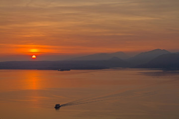 Sonnenuntergang am Gardasee