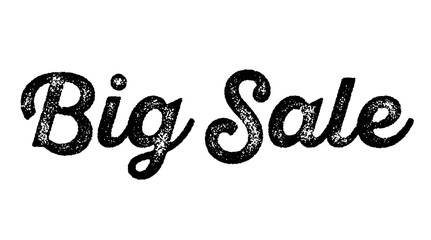big sale stamp on white