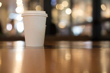 take away coffee cup empty blank copy space for your design text or banner of brand