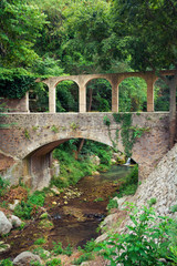 Mallorca, Balearic Islands, Spain - July 21, 2013: Medieval manor-museum La Granja on the island