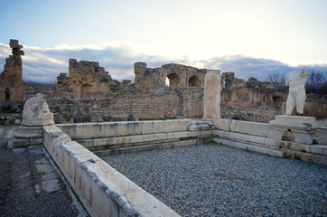 Man sculpture at ruins of Aphrodisias Ancient City, Aydin / Turkey