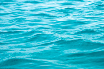 Background of turquoise calm sea waves - 239152132