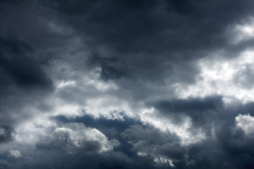 Majestic storm sky with clouds. Dark sky.