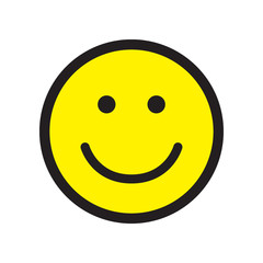 Smile icon. Happy face symbol.