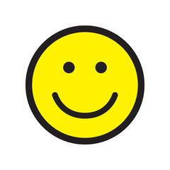 Fototapeta premium Smile icon. Happy face symbol.
