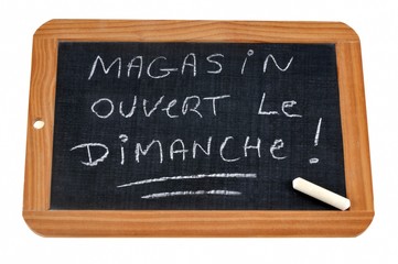 Obraz premium Magasin ouvert le dimanche 