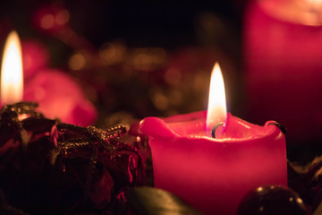 Kerze zu Weihnachten