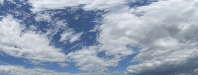 Blue sky with white clouds