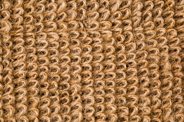 Bath jute back scrub texture closeup
