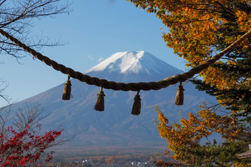 Chureito Pagoda in Fujiyoshida, Japan