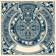 Vintage decorative ornate design