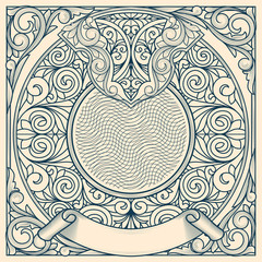 Vintage decorative ornate design