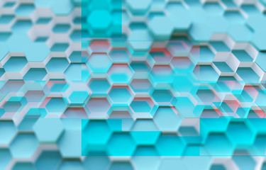 scifi technology hexagon pattern background