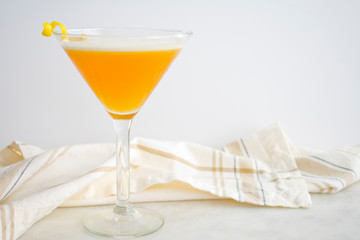 French Martini Garnished with a Lemon