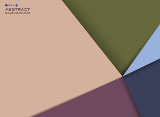 Abstract of colorful flat simple pattern background with shadow of paper cut.