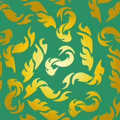 Fototapeta premium Seamless floral Damascus wallpaper pattern. Vector illustration.
