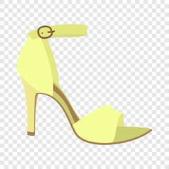Woman sandal icon. Flat illustration of woman sandal vector icon for web design