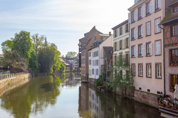 Obraz premium Historic quarter called little France (La Petite France) in Strasbourg, France