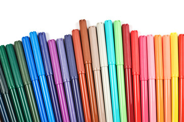 Colored felt tip pens