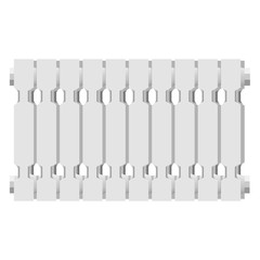 Modern home radiator icon. Realistic illustration of modern home radiator vector icon for web design isolated on white background