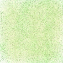 Abstract background with green, yellow spots. Watercolor dots, splashes on paper. Bright colors. Artistic process, workshop. Rough texture strokes for design, templates, drawing, graphic