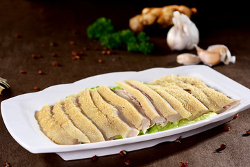 Fresh cuts of beef in a white dish